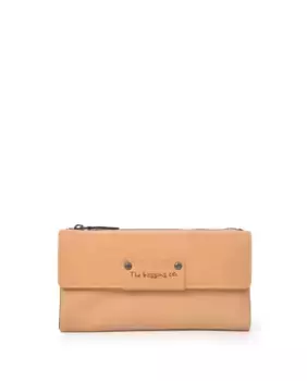 Большой женский кошелек из мытой кожи THB Tack The Bagging Co, светло-коричневый