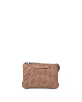 Большой женский кошелек из мытой кожи THB Brick The Bagging Co, цвет Topo