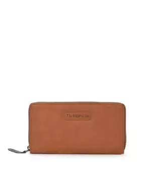 Большой женский кошелек из мытой кожи THB Halo The Bagging Co, коричневый