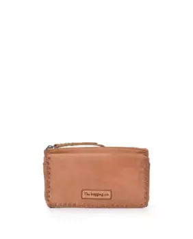 Большой женский кошелек из мытой кожи THB Moon The Bagging Co, светло-коричневый