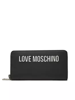 Большой женский кошелек JC5611PP1MKD000B Love Moschino, черный