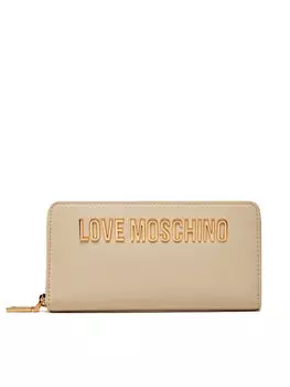 Большой женский кошелек JC5611PP1MKD0110 Love Moschino, бежевый