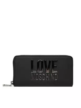 Большой женский кошелек JC5730PP0MKD000B Love Moschino, черный