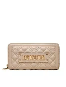 Большой женский кошелек Love Moschino, экрю