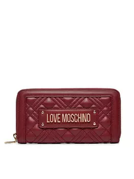 Большой женский кошелек Love Moschino, бургундия