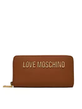 Большой женский кошелек Love Moschino, коричневый
