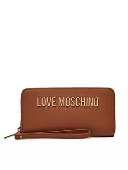 Большой женский кошелек Love Moschino, коричневый