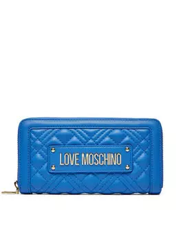 Большой женский кошелек Love Moschino, синий