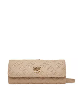 Большой женский кошелек Love Tiny Birds Wallet C 103765 A1YB Pinko, бежевый