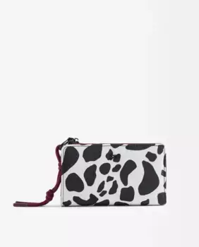 Большой женский кошелек на молнии с животным принтом Parfois, мультиколор