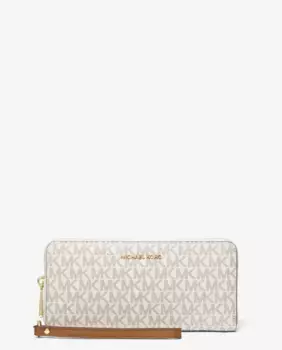 Большой женский кошелек с логотипом Michael Michael Kors, темно-коричневый