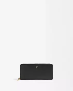 Большой женский кошелек с простой застежкой-молнией Parfois, чёрный