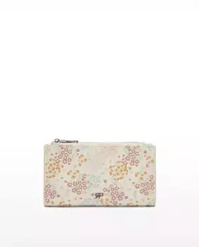 Большой женский кошелек с застежкой-молнией и цветочным принтом Parfois, цвет Crudo