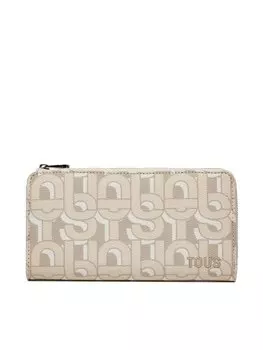 Большой женский кошелек Tous, бежевый