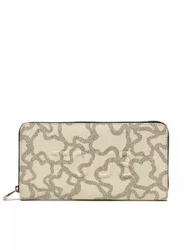 Большой женский кошелек Tous, бежевый