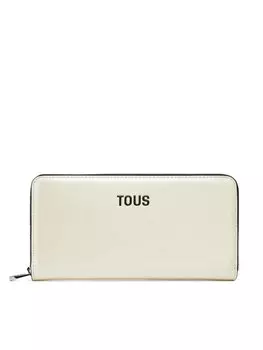 Большой женский кошелек Tous, бежевый