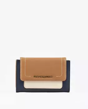 Большой женский кошелек трехцветный комбинированный PACOMARTINEZ, мультиколор