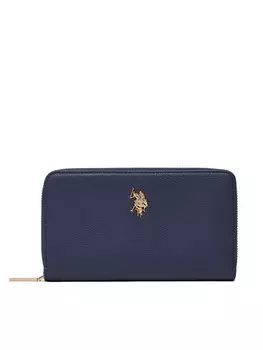 Большой женский кошелек U.S. Polo Assn., синий