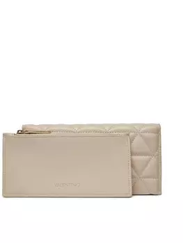 Большой женский кошелек Valentino, экрю