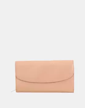 Большой женский кожаный кошелек с клапаном Dudu, розовый