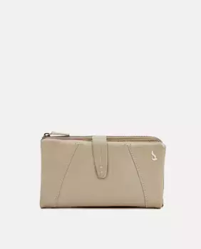 Большой женский кожаный кошелек золотого цвета Abbacino, золотой