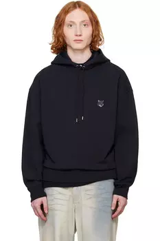 Болд фокс хэд патч оверсайз худи Maison Kitsun, черный