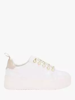 Более легкие кроссовки pearl 2 в обтяжку KG Kurt Geiger, белый