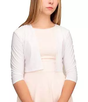 Болеро для больших девочек 18-22 лет Un Deux Trois, белый