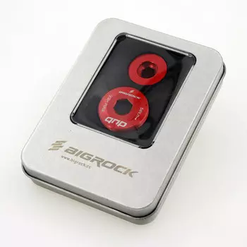 Болт шатуна велосипеда Lebaike DUB Самонатягивающийся винт из сплава M18/M30, красный LeBycle