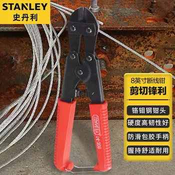 Болторезы Stanley, ножницы для стальных стержней, ручные мощные плоскогубцы, многофункциональные срезные плоскогубцы, плоскогубцы для разрушения, 8 дюймов, 14-308-23