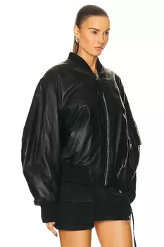 Бомбер Anja The Attico, черный