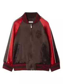 Бомбер B Snake Burberry Kids, коричневый