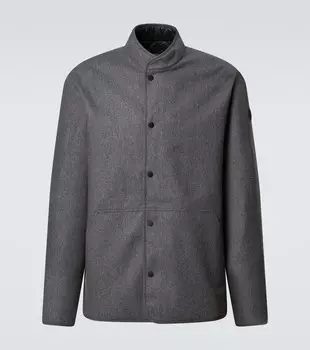 Бомбер Bane реверсивный с утеплителем Moncler, Jet Grey Melange