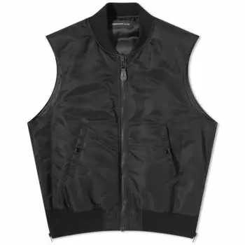 Бомбер без рукавов Undercover, черный