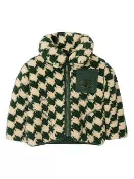 Бомбер Burberry Kids, зеленый