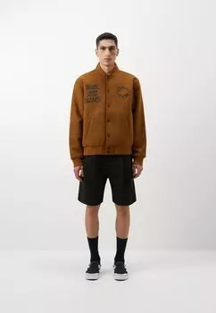 Бомбер Chaquetas Carhartt WIP WORK VARSITY, темно-коричневый