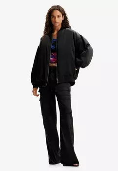 Бомбер Chaquetas Desigual M. CHRISTIAN LACROIX OVERSIZE, черный