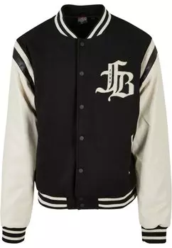 Бомбер Chaquetas FUBU КУРТКА OLD ENGLISH VARSITY, цвет black offwhite white