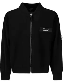 Бомбер Comme des Garons Homme с нашивкой-логотипом, черный