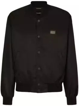 Бомбер DG Essentials с логотипом DOLCE & GABBANA, черный