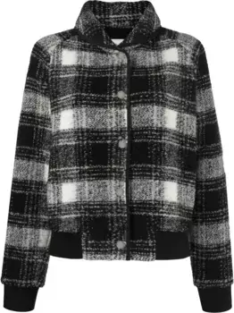 Бомбер Gentry в клетку WOOLRICH, черный