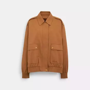 Бомбер Harrington на кнопках спереди Coach Outlet, цвет Chai