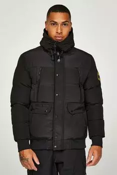 Бомбер Inverno с капюшоном Zavetti Canada, черный