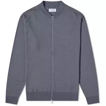 Бомбер из мериносовой ткани John Smedley Maclean