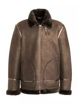 Бомбер из овчины Made For Generations Collection Wolfie Furs, коричневый