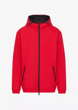 Бомбер из переработанной технической ткани Armani Exchange, красный