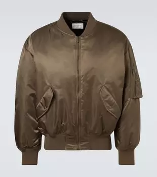 Бомбер из твила Saint Laurent, Taupe Kaki