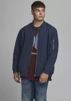 Бомбер Jack & Jones PlusSize "RUSH BOMBER", до размера 6XL, цвет морской волны