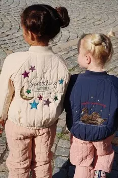 Бомбер JUNO SEQUIN BOMBER JACKET Konges Sljd, бежевый