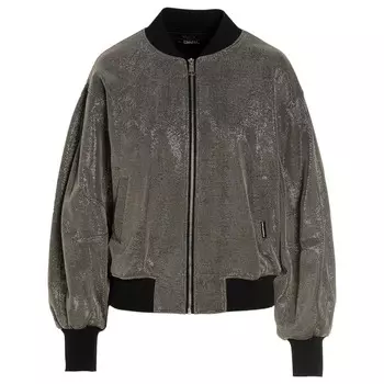 Бомбер Karl Lagerfeld Logo Embroidery, серебрянный